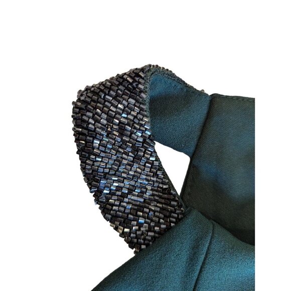 Ralph Lauren NWT Womens 4 Green Halter Knee Length Evening Party Sheath Dress - Picture 5 of 10